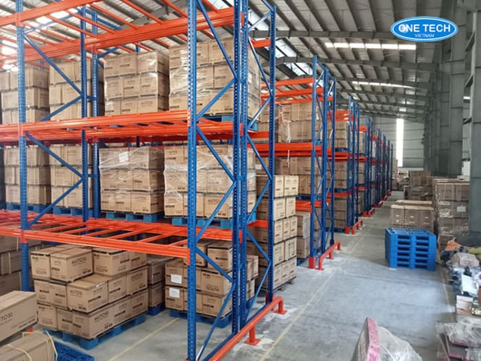 Kệ Selective chứa pallet tại Bến Tre 