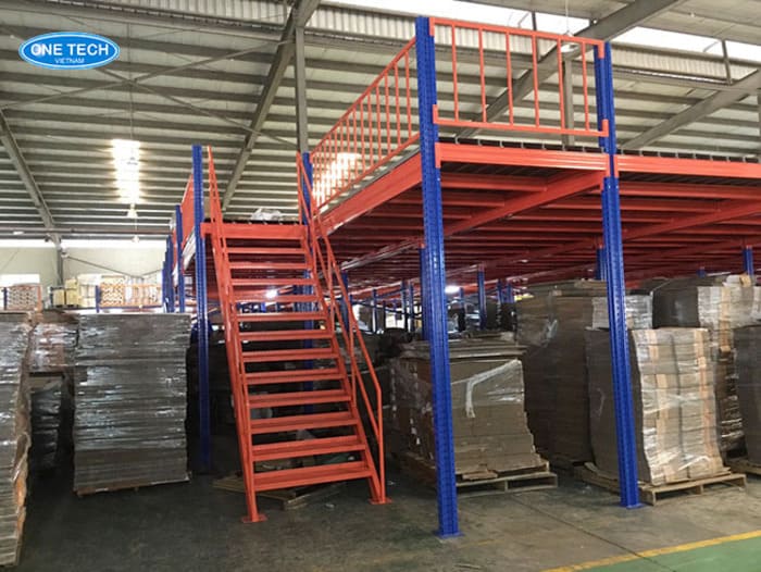 Kệ sàn Mezzanine chứa pallet 